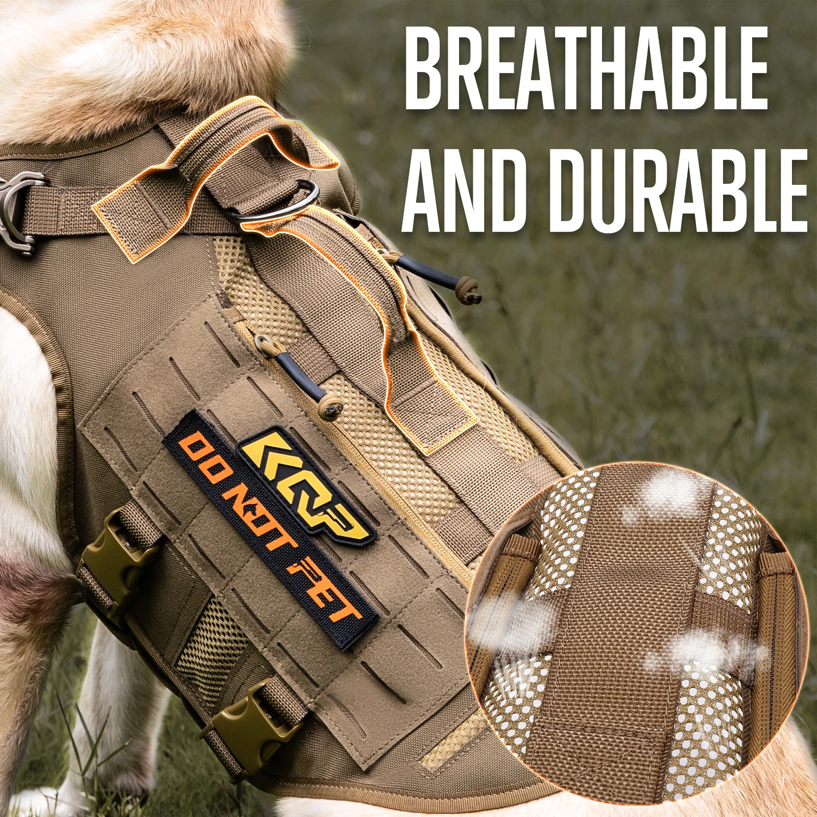KQP Verstellbares Taktisches H – No Pull Dog Harness Bewertung und Preis
