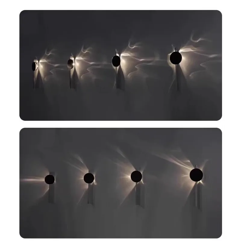 Creative Rippled Light Effect Wall Lamp, Water Ripple Rotating Ambient Wall Lamp, Entrance Hall Wall Lamp, Bedside Wall Lamp