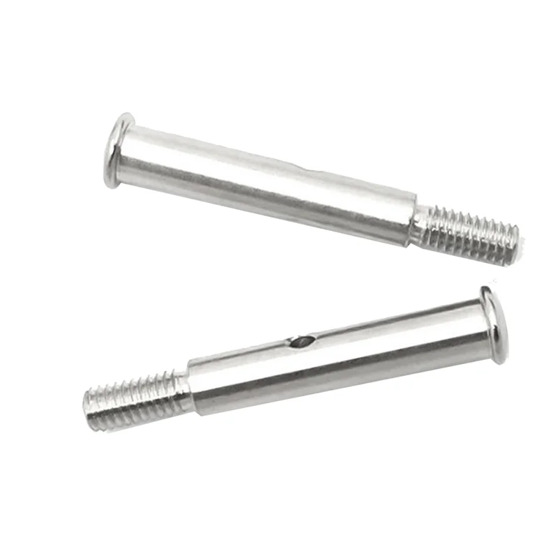 ABWE-2Pcs Metal Front Axle Shaft For 1/10 Slash 2WD Stampede 2WD Rustler Upgrades Parts Accessories