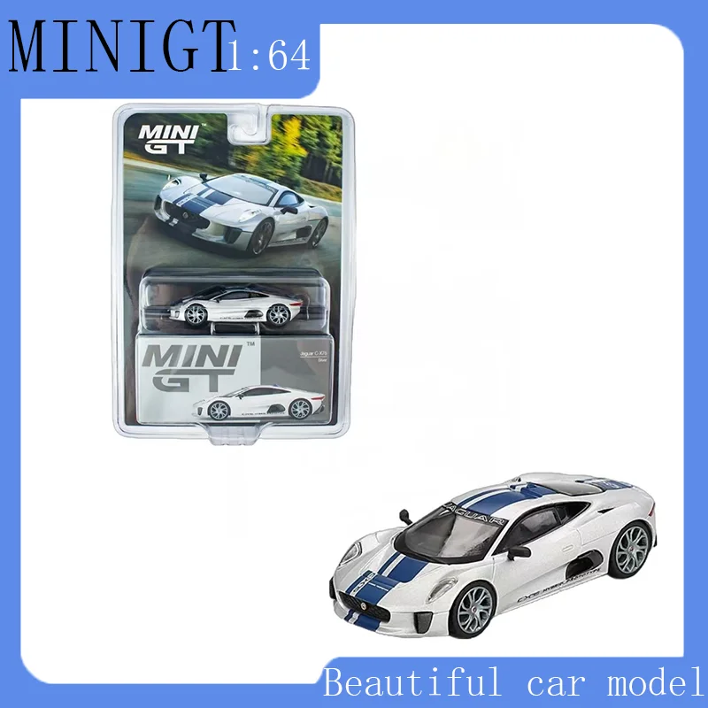 

MINIGT 1:64 960 Jaguar C-X75 Silver Alloy Car Model