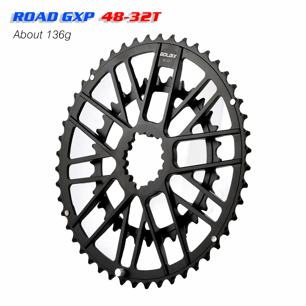 GOLDIX 48-32T 46-30T specification road bicycle crank set disc suitable for SHIMANO and SRAMGXP\'s 10 speed 11 speed 12 speed