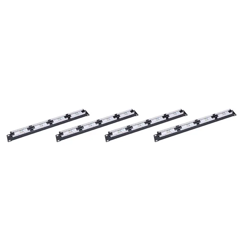 ABDE-4X UTP 24ポート RJ45 パッチパネル、ラックケーブル、壁掛けブラケット、コネクター、ラックツール、イーサネットLANネットワークアダプター、CAT6