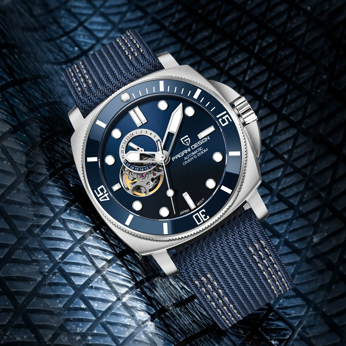 

PAGANI DESIGN 2025 Новые NH39 Movt Автоматические часы для мужчин Механические наручные часы с турбийоном и скелетом 200 м Светящиеся часы для дайвинга