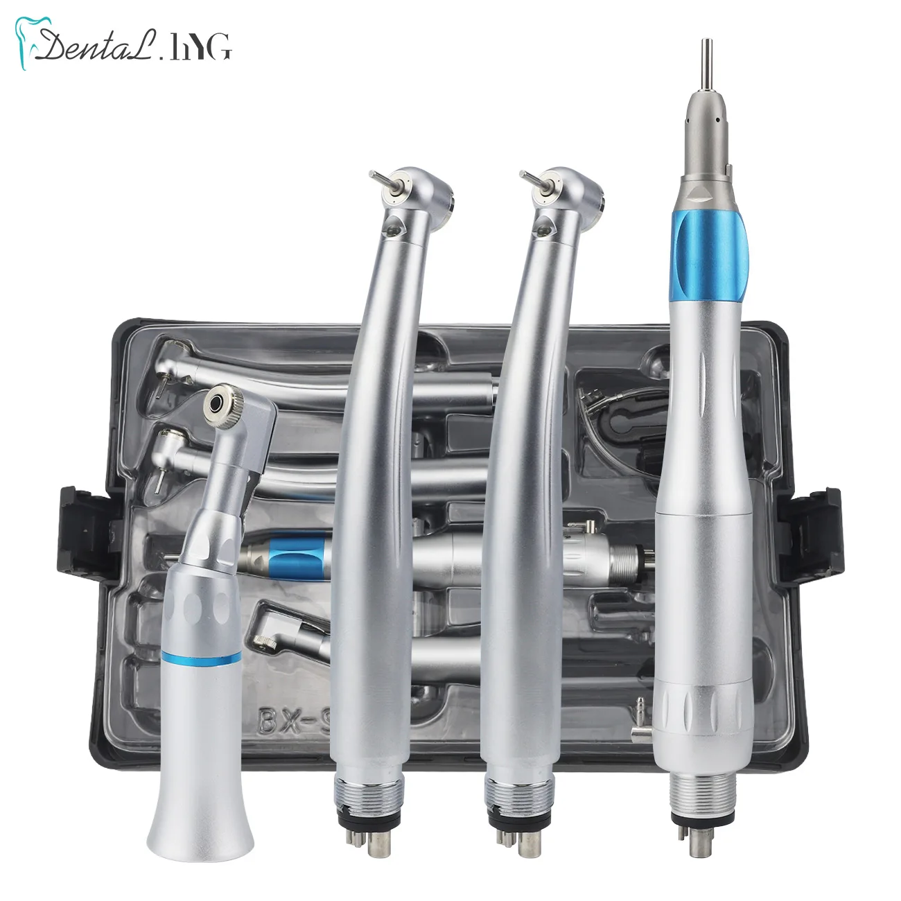 Whole Set Dental Low Speed Handpiece 2/4 Holes Dental High Speed Handpiece Quiet And Stable Dental Equipment Dentistry Materials