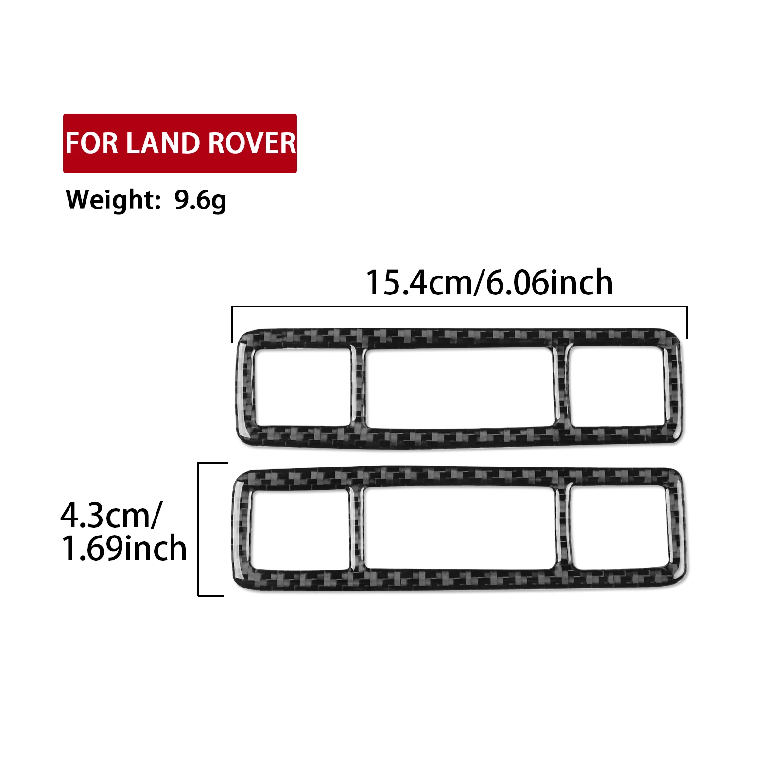 For Range Rover Evoque 2012-2018 Car Roof Reading Light Roof Light Panel Decoration Carbon Fiber Interior Accessories Stickers - view 4