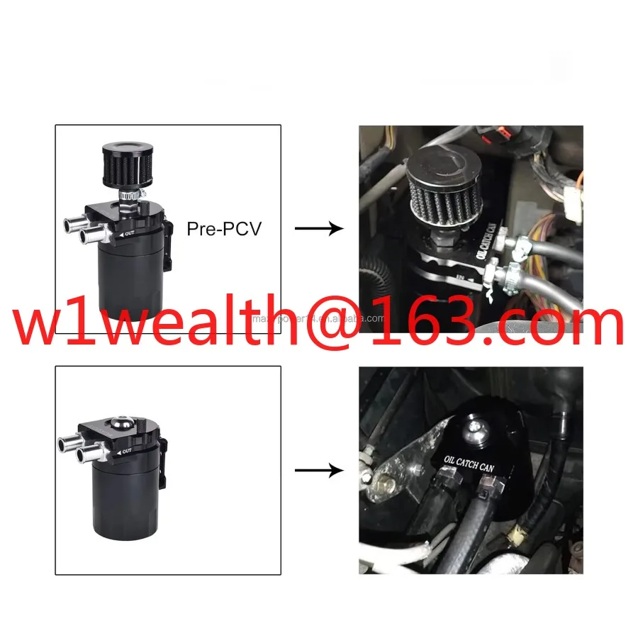 Universal 300ML energy baffle set, oil separator set with ventilation filter