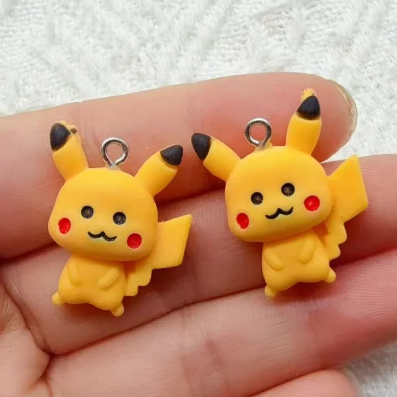 10pcs resin cartoon pendant, DIY jewelry making earrings, keychain accessories image 5