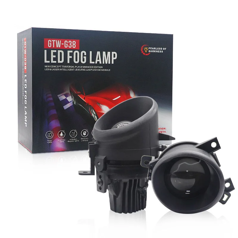 

2.5 Inch Bi LED Fog Light Lens 12V 40W Hi Lo Beam 3000K 4300K 6000K for VW Sagitar Lavida Scirocco Golf Pickup