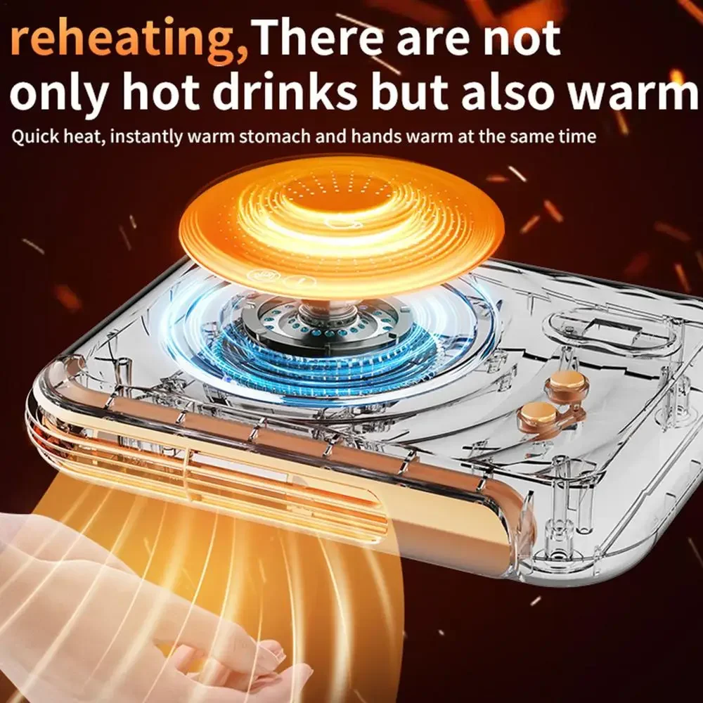 Smart Thermostatic Coaster, Electric Cup Warmer, Suitable for Coffee Beverage Tea Milk Heating Coaster, Small Heater