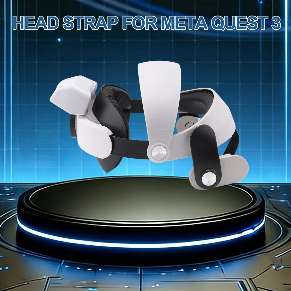 

Ремешок на голову AS62 для Meta Quest 3/Quest 3S с аккумулятором 6000 мАч, съемной зарядкой и всесторонней системой снижения веса – аксессуары для VR