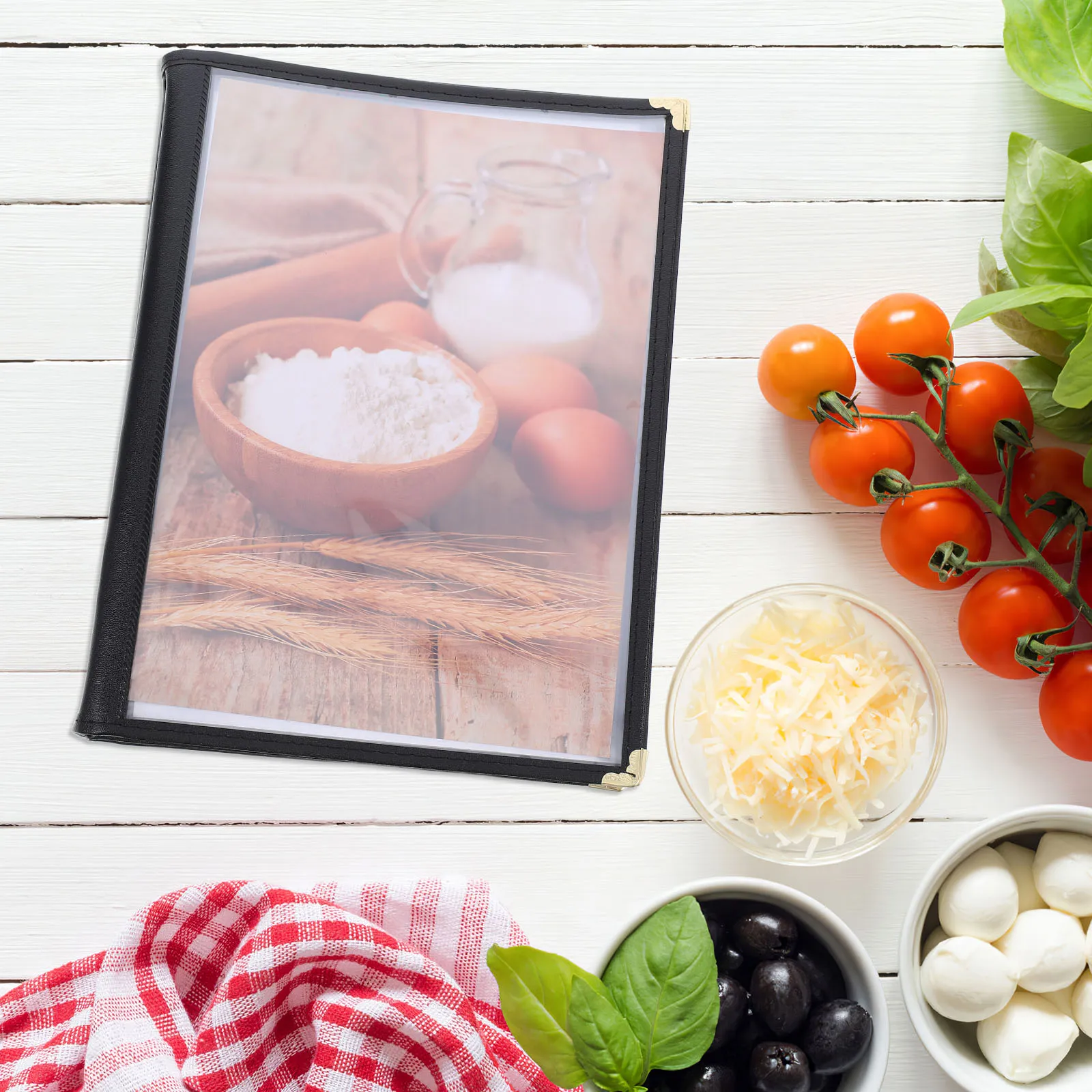 Transparente Menüordner-PVC-Abdeckungen mit Hüllen für Hotels, Restaurants, Bars, schmutzabweisend