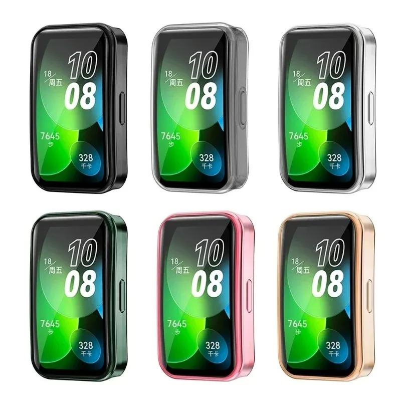 Корпус из ТПУ для Huawei Band 10 9 8, защитная пленка для экрана, бампер, противоударный защитный чехол для Huawei SmartBand 9 10