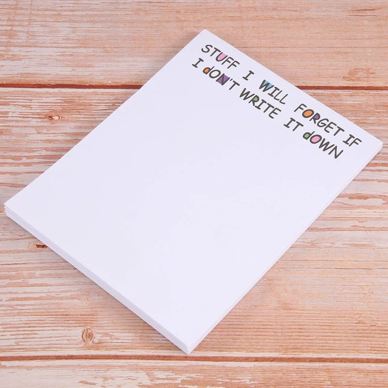 3X Funny Sticky Note, To Do List Notepad Funny Stationery, Office Supplies, Notebook Labels, Desk Sticky Note 50 Pages,A-AT93