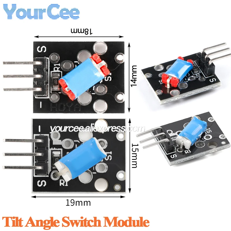 20pcs/1pc Tilt switch module angle switch module vibration switch module flip sensor DIY electronic building blocks