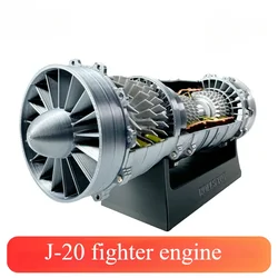 J-20 Fighter Jet Turbojet Engine Model PLA Material with Metallic Luster Engine Model Collection Toy Gift