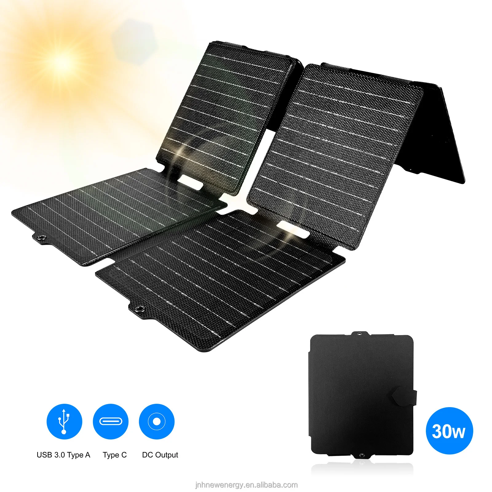 100W Flexible Monocrystalline Silicon Solar Panel 23% Efficiency Curved Surface for RV Boat Car & Rooftop 18V System