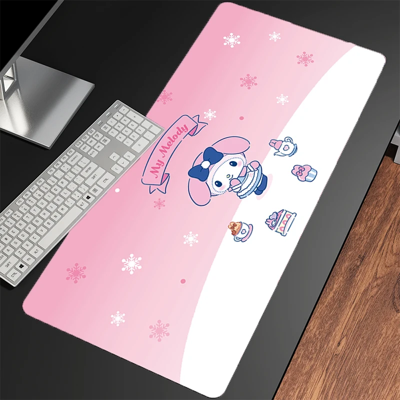 Muismat My Melody Notbook XXL Gaming Accessoires PC Gamer alfombrilla Computer Bureau Mat Laptop Varmilo Toetsenbord Pad Muismat