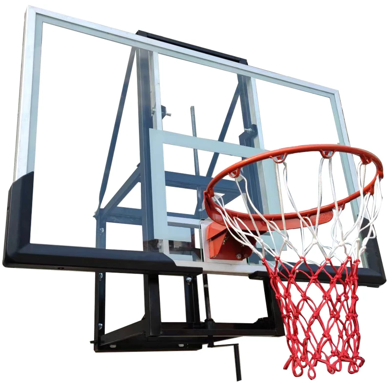 

Professional Hand Cranked Lifting Basketball Stand Basketball Hoop Wall Mount Portable Tempered Basketball Backboardpromote sal