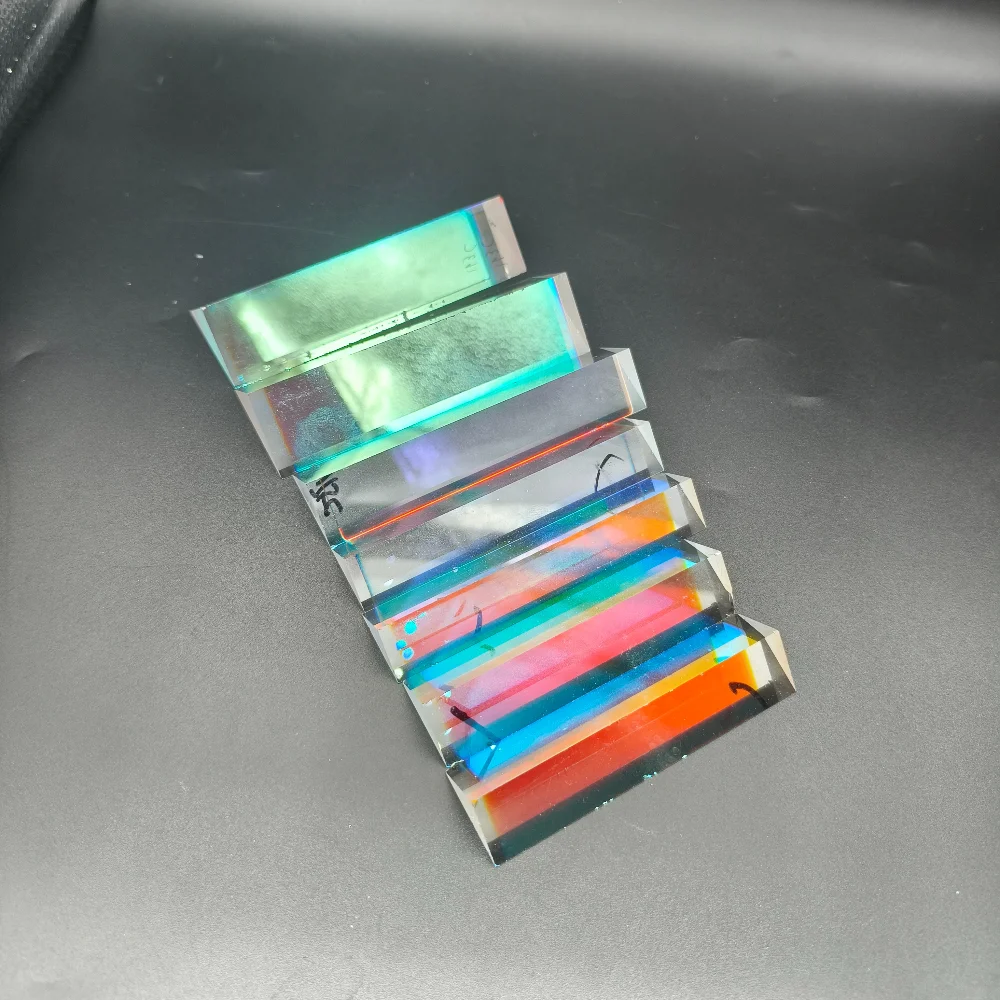 Flawed Right-Angle Reflecting Triangular Prism Optical Glass Rainbow Prism for Decorative Photography Crafts and DIY Projects