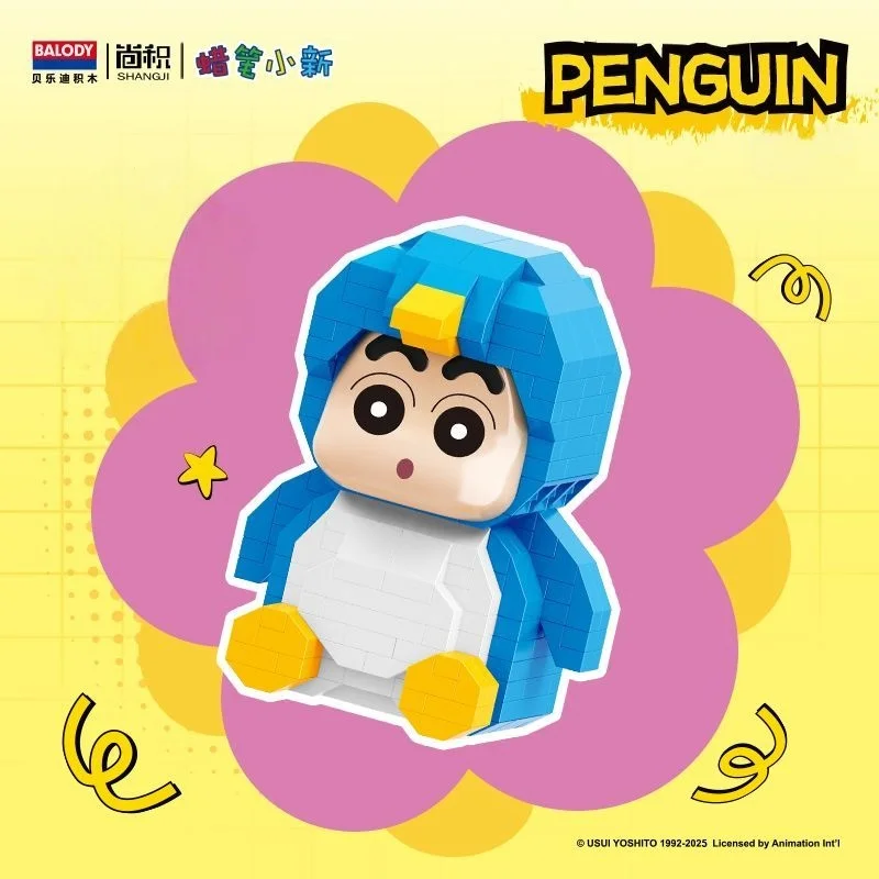 Crayon Shin Chan Bouwstenen Dierenbeeldjes Cartoon Modellen Anime Karakter Ornamenten 3D Decoraties Kinderen Speelgoed Geschenken