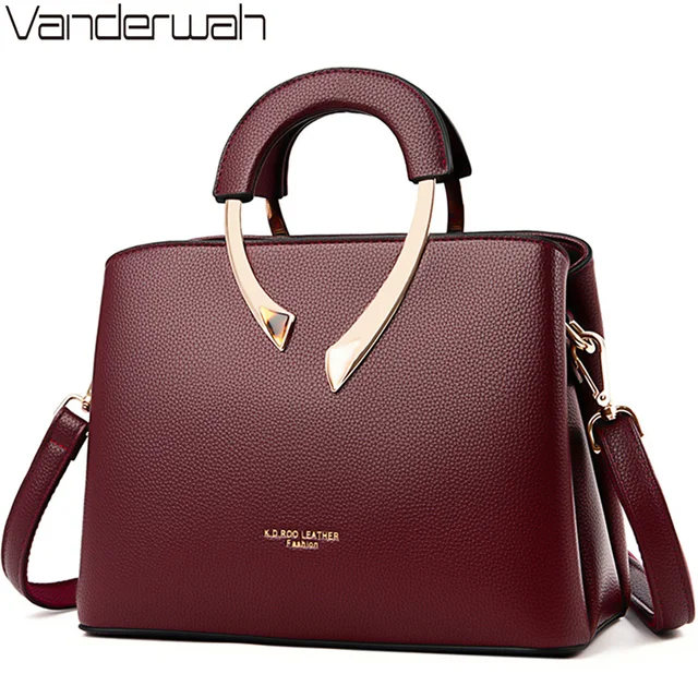 GENUINE VANDERWAH wysokiej jakości skórzana torba na co dzień luksusowe torebki damskie torebki designerskie torby na ramię Crossbody dla kobiet 2024
