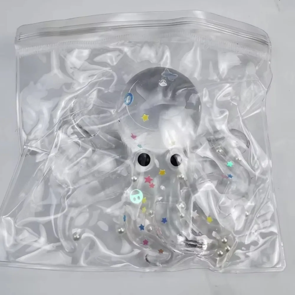 Adults Simulation Squishy Ocean Octopus Stretched Glitter Sensory Fidget Ball Cute Animals Pinch Slow Rebound Office Workers