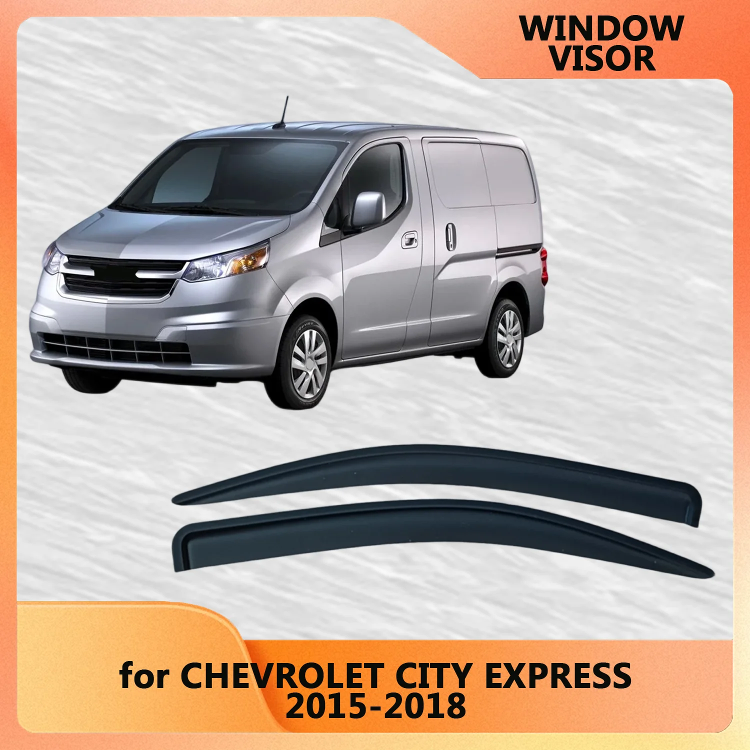 

Оконный козырек для CHEVROLET CITY EXPRESS 2015 2016 2017 2018, ветрозащитные дефлекторы, защита от дождя, дверной козырек, вентиляционные шторы