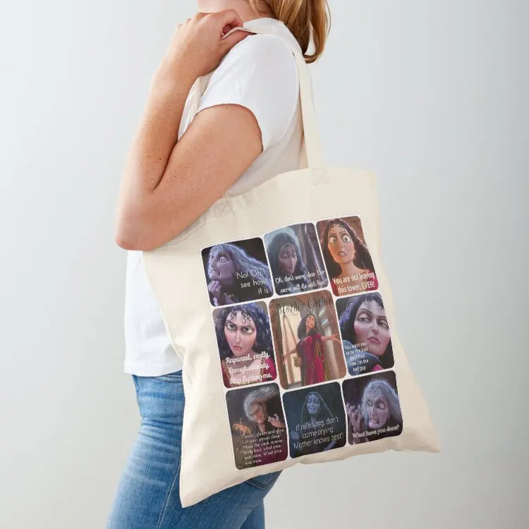 

Mother Gothel- Mother Knows Best Tote Bag Reusable bags tote bag university Women's shopper bag the tote