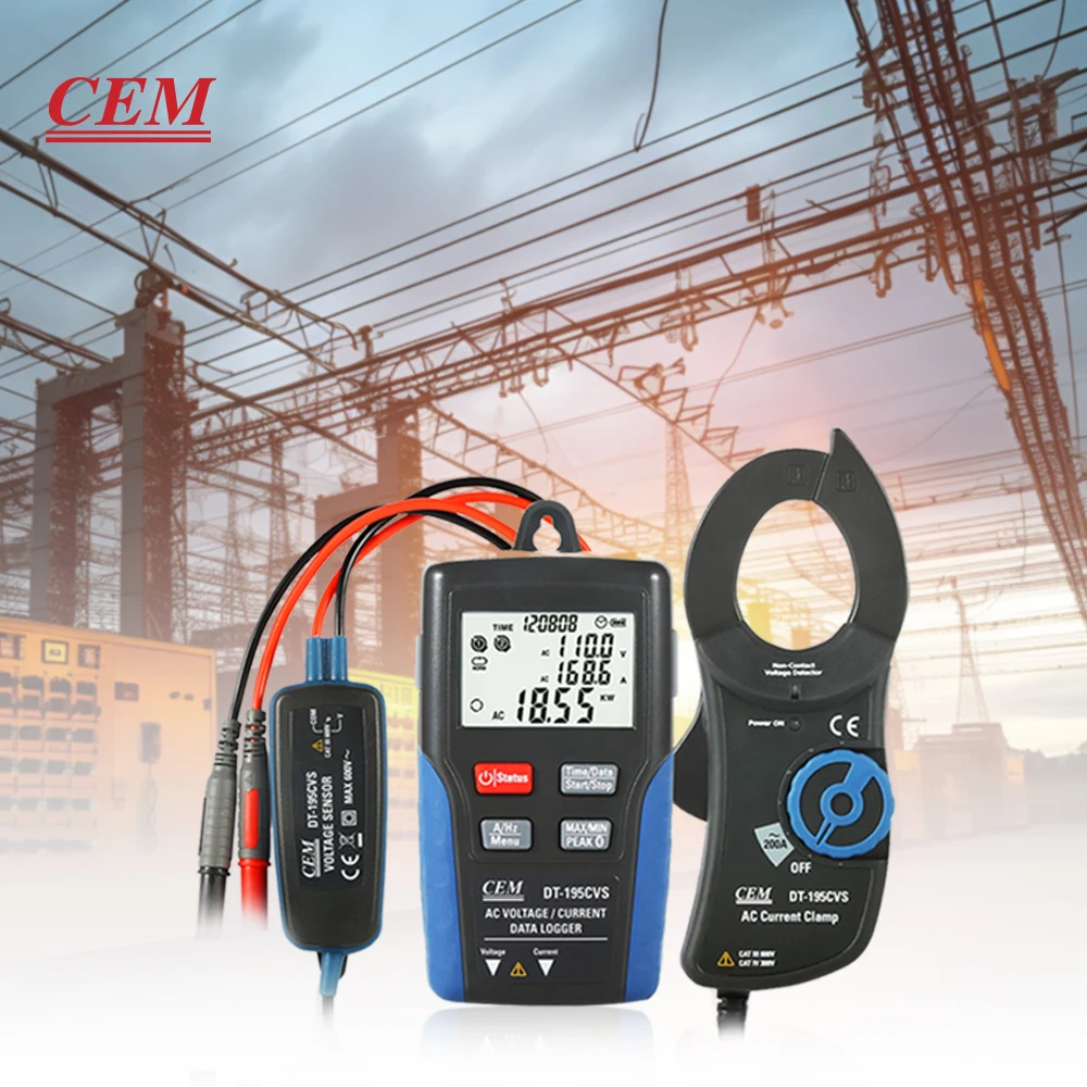 CEM Datalogger For Measuring And Recording Current Voltage, Active Power, Apparent Power , Power Factor And Electrical Energy