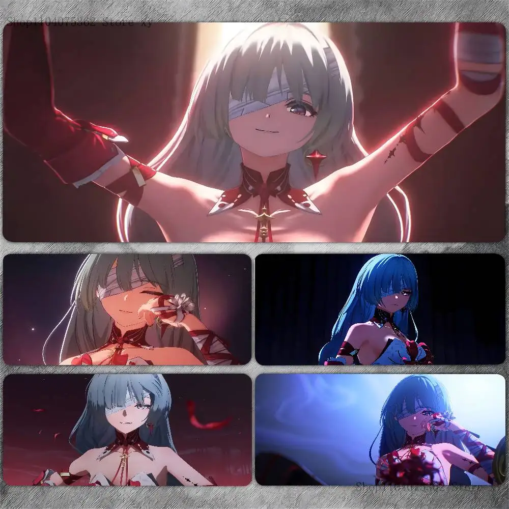 

1pc Anime Game Wuthering Waves P-phrolova Mousepad Non-slip Suitable For Office Computers Laptops E-sports Game Desk Mats XXL