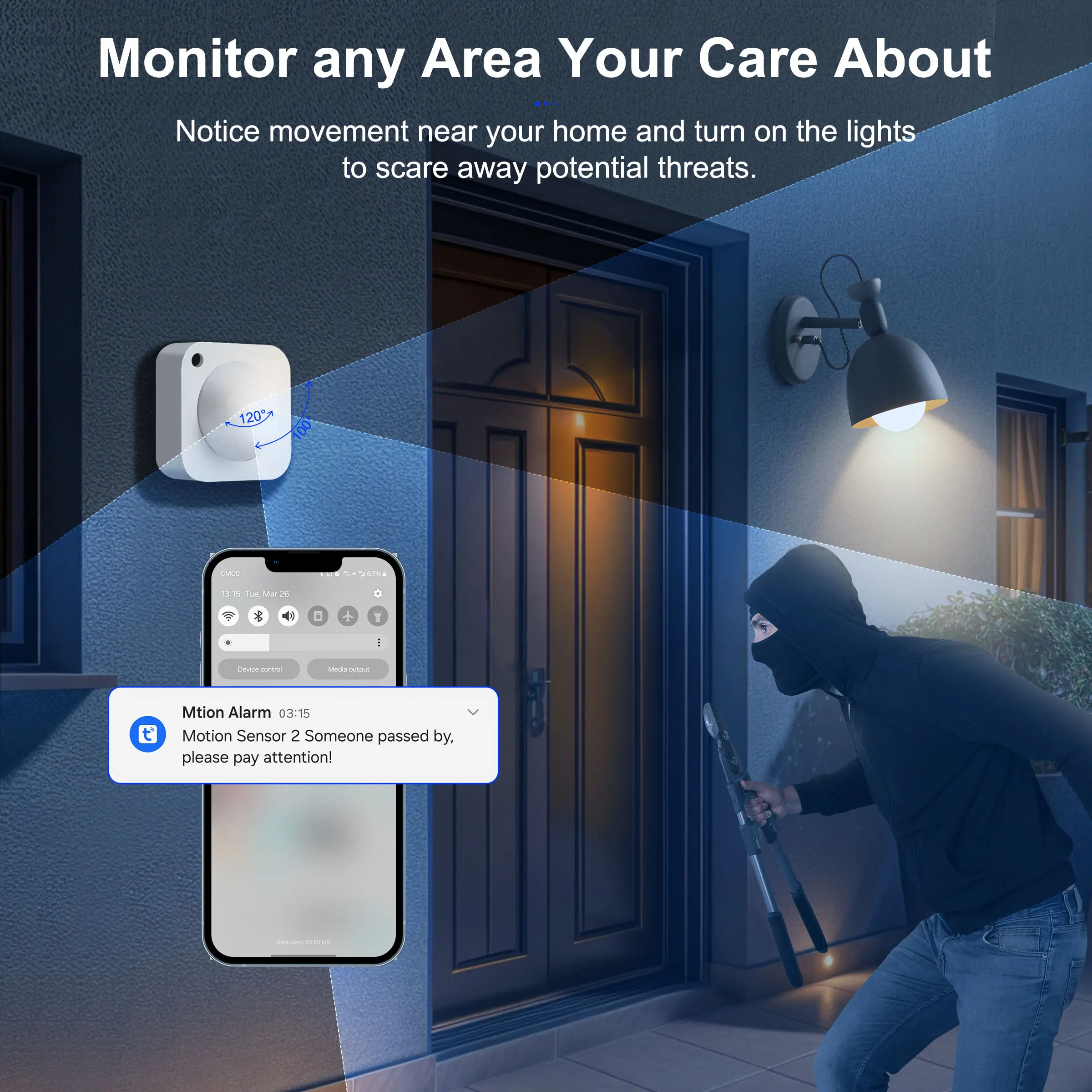 GIRIER Tuya ZigBee PIR Motion Sensor Smart Movement Detector 2-in-1 Light Sensor for Home Security Support APP Remote Monitoring