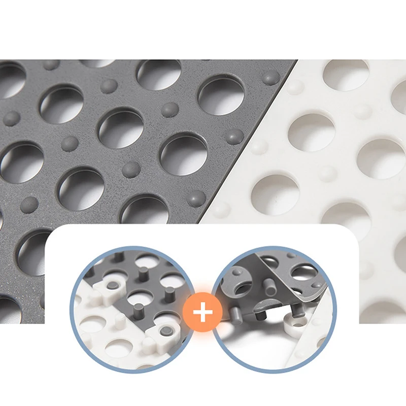 1 PC Non-SLIP Bath MAT พรมกันน้ําพรมห้องน้ําพรมกันลื่นดูดนวดฟุตเบาะ Pad ห้องน้ํา Splicing ชั้นเสื่ออาบน้ํา