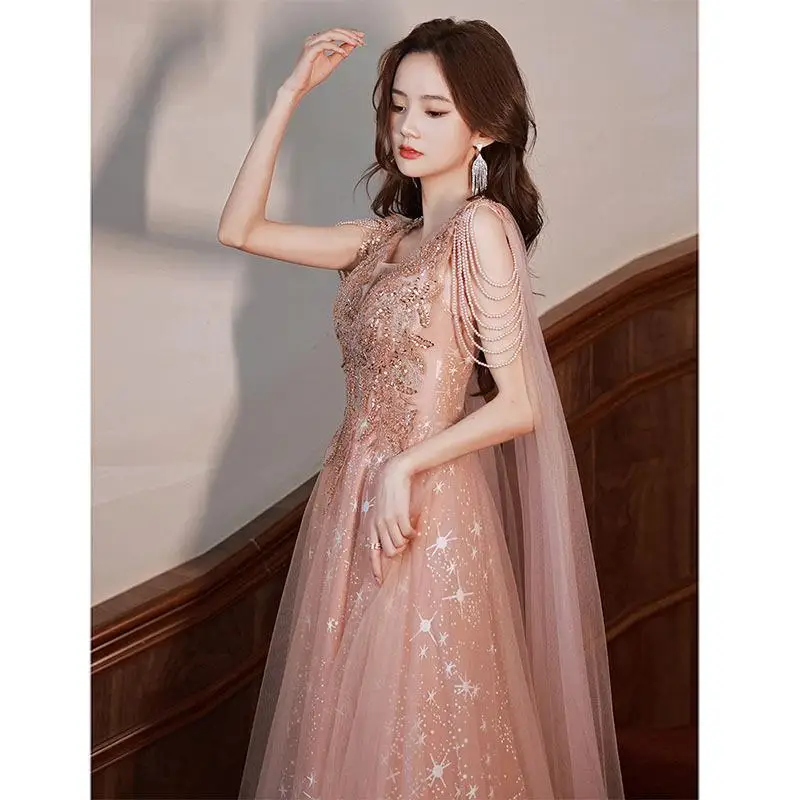 Robe de soiree New V-Neck Slim Formal Dress Women Wedding Elegant Evening Dresses Formal Party Dress Prom dresses Luxury Dress