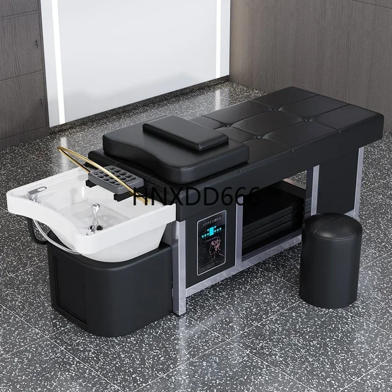 

Professional trade show hair washing massage chair shampooing bed spa head water therapy circulation shampooing bed