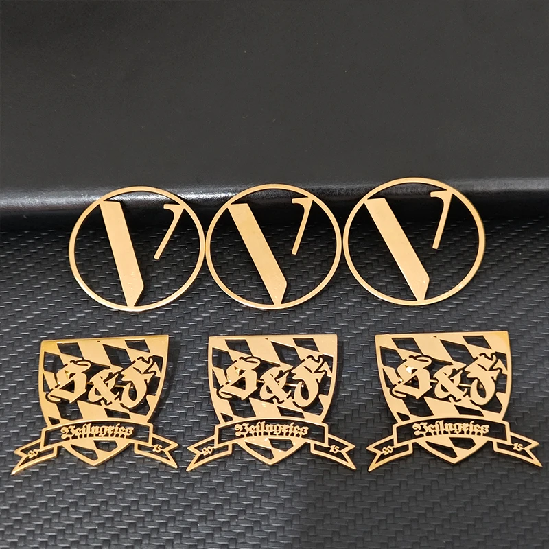 Custom Logo Brooch Customized Company Logo Employee Brooch 304L Stainless Steel Anti Allergy Metal Badge Support Design Drawings