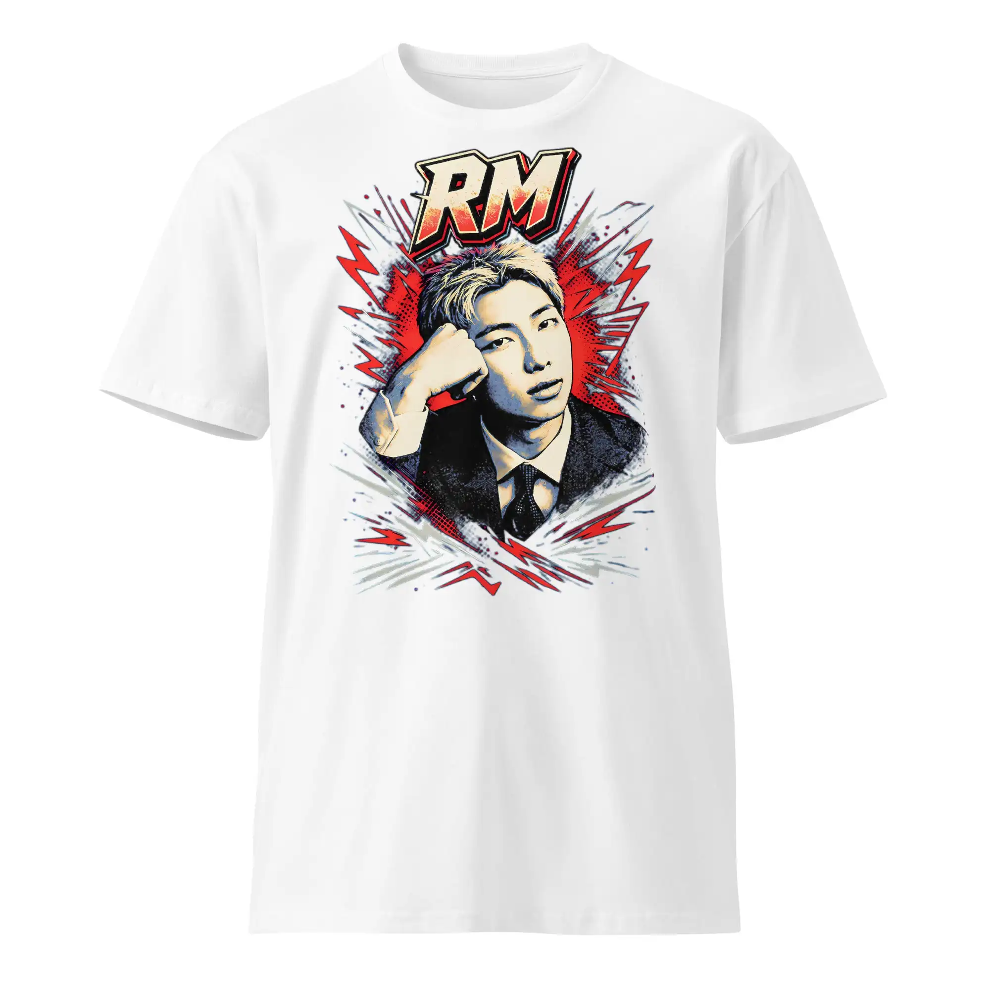 BTS RM Taehyung 2026 World Tour Doppelseitiges Grafik-T-Shirt mit Porträt und Tour-Städtenliste Kpop-Fans T-Shirt für Männer, Frauen und Kinder – Detail 5