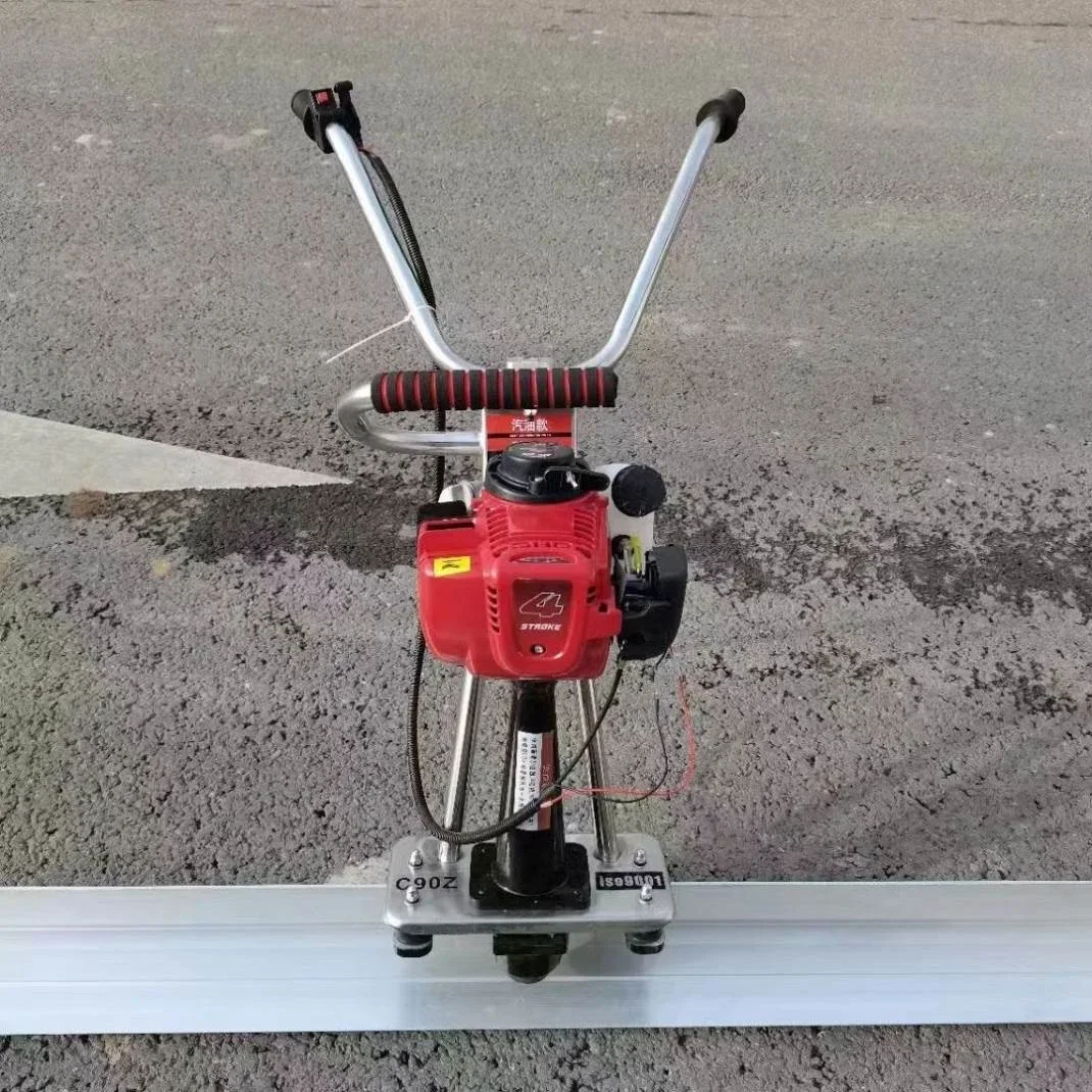 Reinforced Concrete Vibrating Walk-Behind Cement Floor Scraper Vibration Ruler For Parking Lot Warehouse Construction