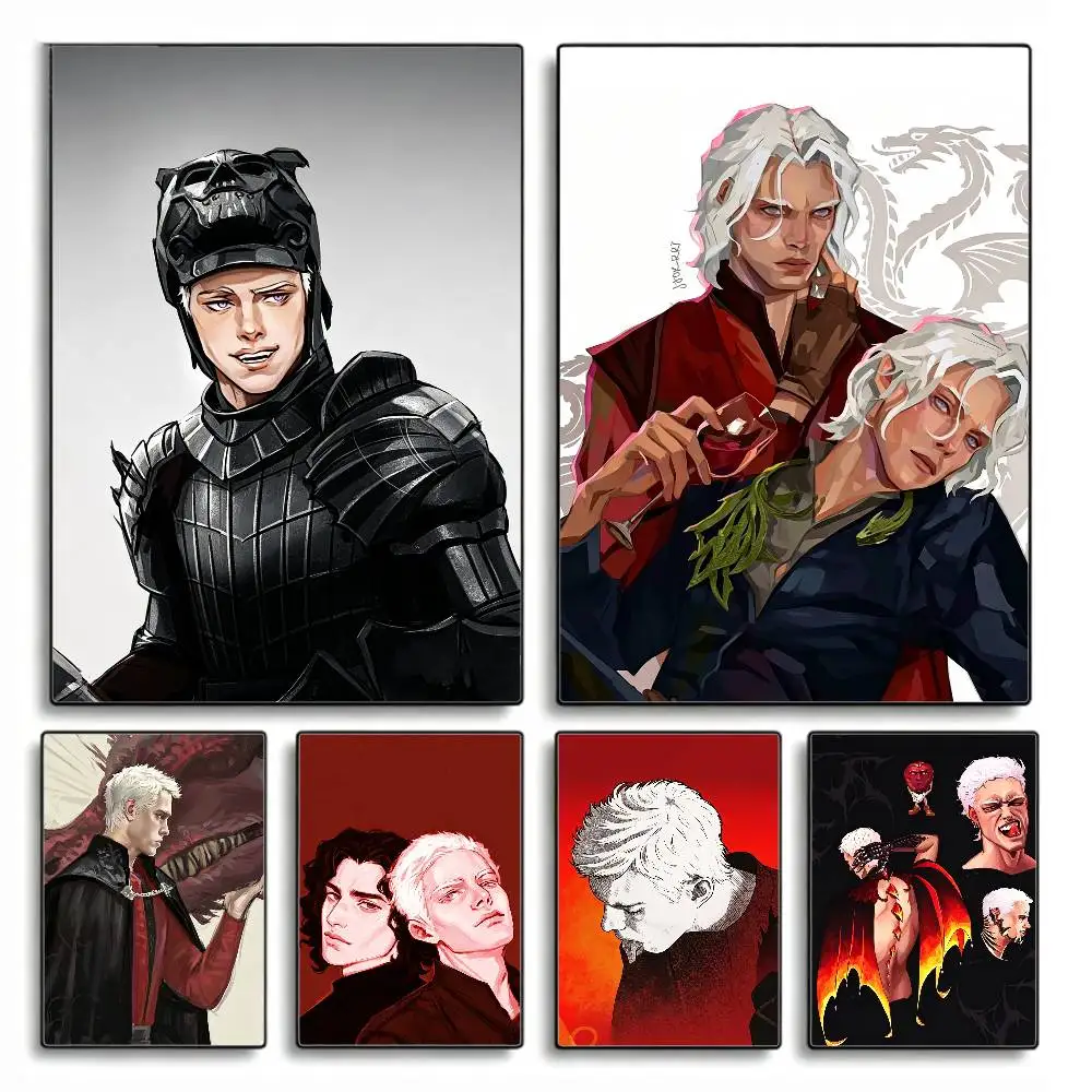 

COOL A-Aerion T-Targaryen B-Brightflame Poster HD Self Adhesive Waterproof Wall Art Ideal for Home Office Dorm Gift