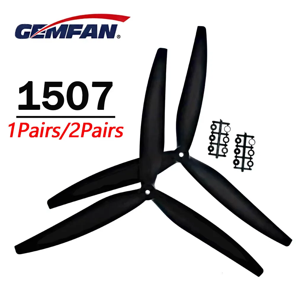 

Gemfan 1507 15-дюймовый 3-лопастной FPV пропеллер из стекловолокна и нейлона для FPV 15-дюймовый RC мультироторный Cinelifter дальнего действия DIY Запчасти 4218