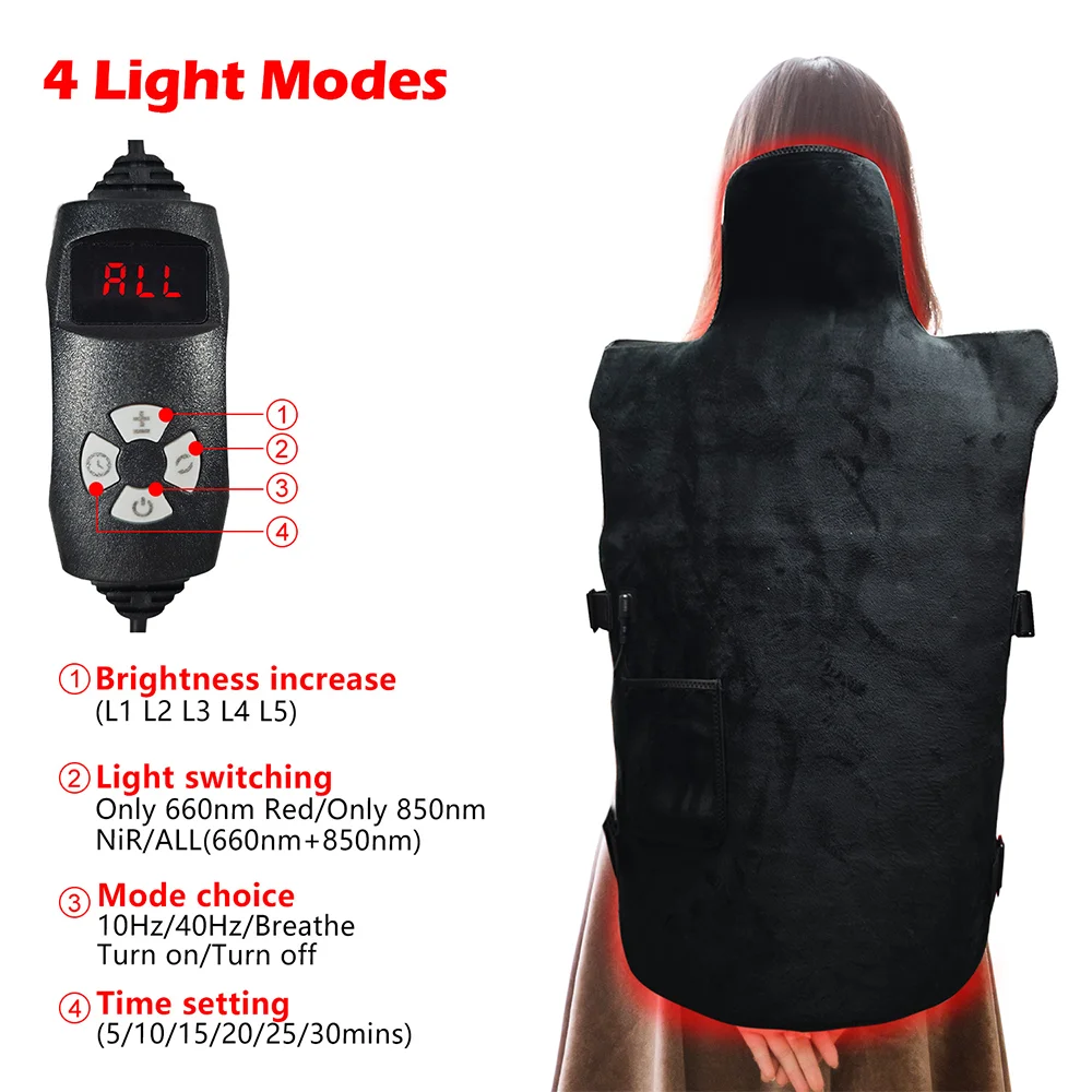 NEW Red Light Therapy Mat for Full Body Largest 750LEDs Near Infrared Light Therapy Pad  660nm& 850nm 3in1 LEDs Light Blanket - view 4