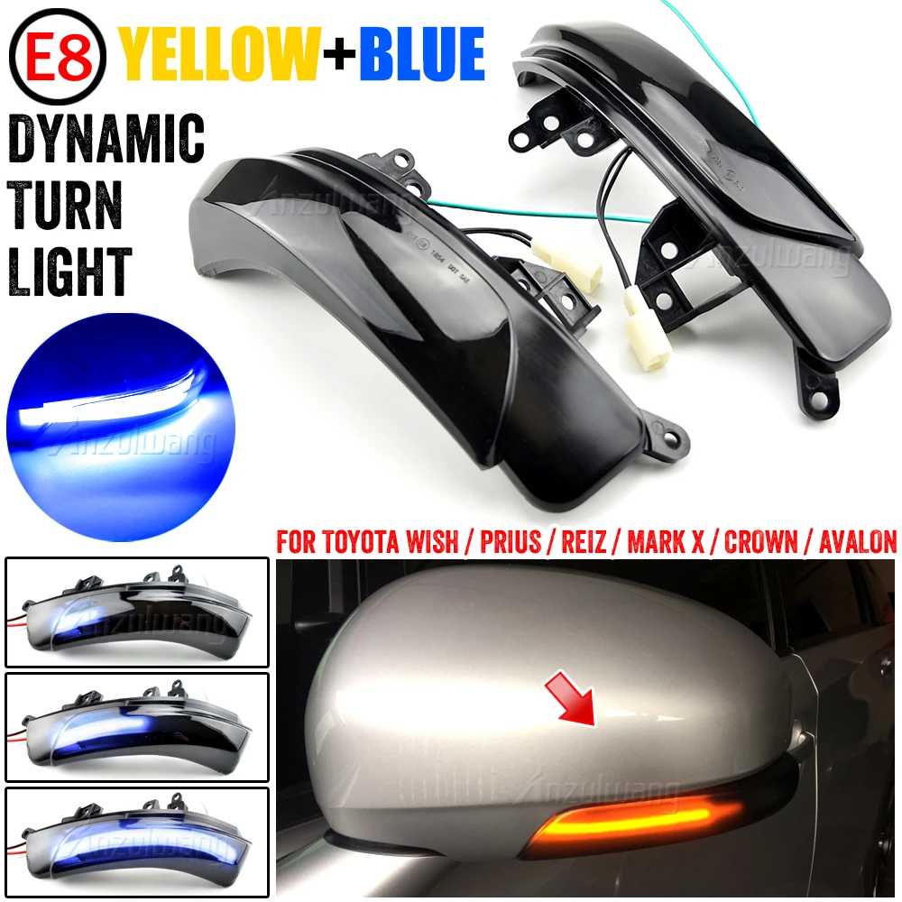 Mirror LED Turn Signal Repeater Lamp For Toyota AVALON GSX30 CROWN GRS202 2010-2012 PRIUS ZVW30 2009-2012 REIZ GRX130 2010-2016