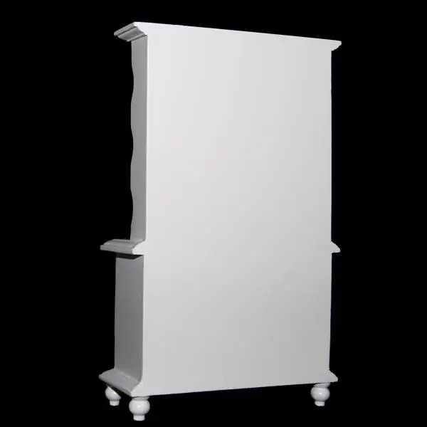 Armário de madeira para casa de bonecas, móveis em miniatura, estante de três camadas para 1 12, acessórios para casa de bonecas, sala de estar