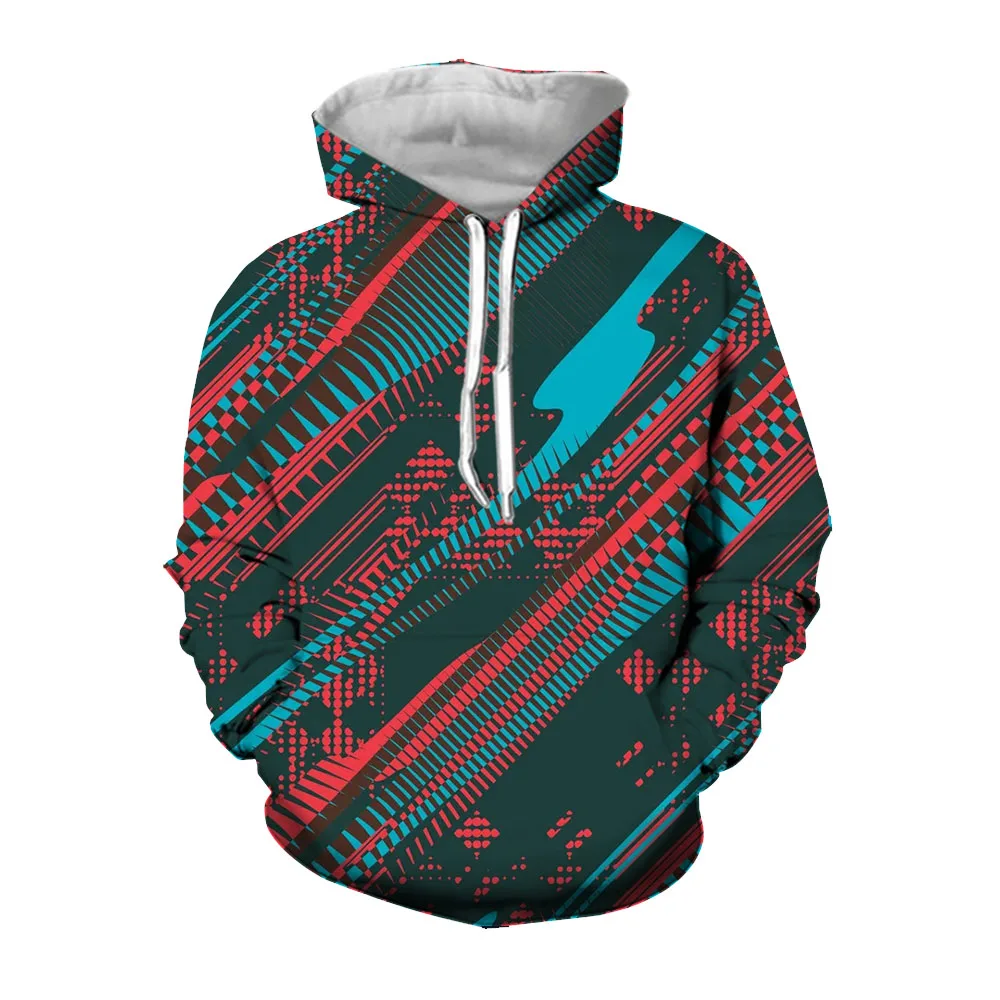 

Jumeast Striped Graphic 3D Printed Hoodies For Men Vintage 2000s Aesthetic Streetwear Hooded Sweatshirts Oversize Baggy Clothing