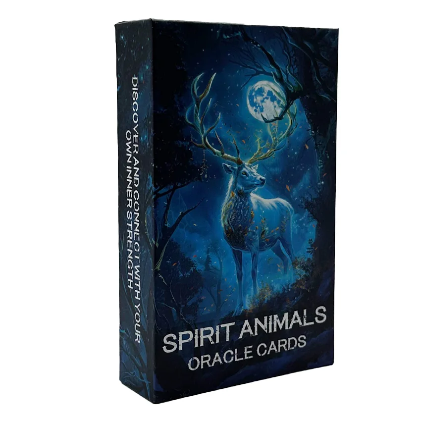 Spirit Animals Oracle Cards, Tarot Cards, Animals Message 12x7cm, 52-Cards