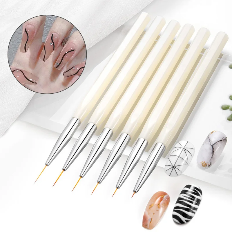 Nail Blooming Pen Painted Nail Liner Beauty And Health Nail Carving Pen Carved Long Handle Nail Stroke Pen Nail Accessories