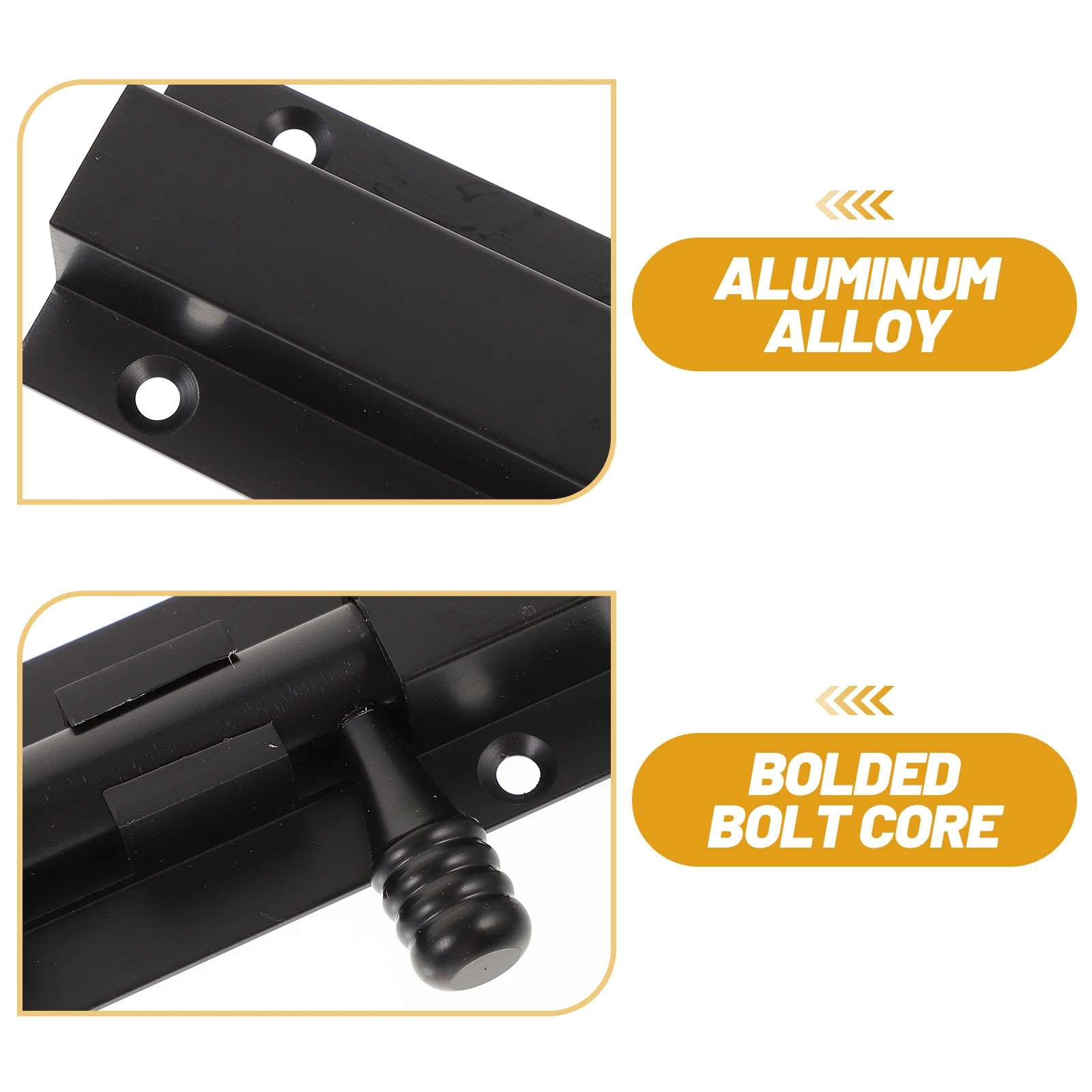 

Aluminum Alloy Sliding Lock Bolt Door Latch Stainless Steel Compression Spring Slide Lock Kitchen Bathroom Long Term Use Safe