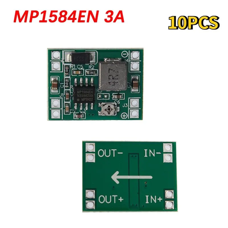 A13E-MP1584EN Adjustable 3A DC-DC Buck Converter Step Down Voltage Regulator Module 10Pcs Replacement For Lm2596s MP1584 DC-DC B