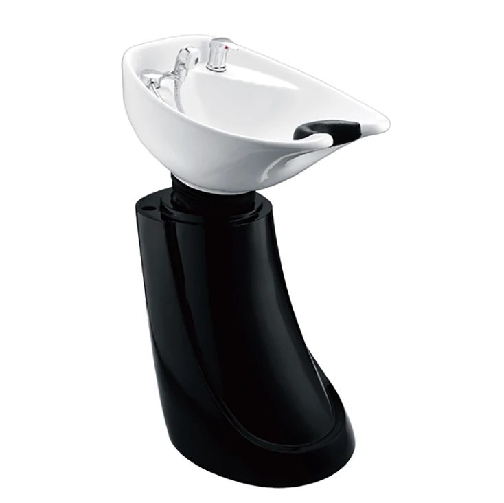 Salon Wash Basin Standing Shampoo Bowl With Ceramic Back Wash Basin