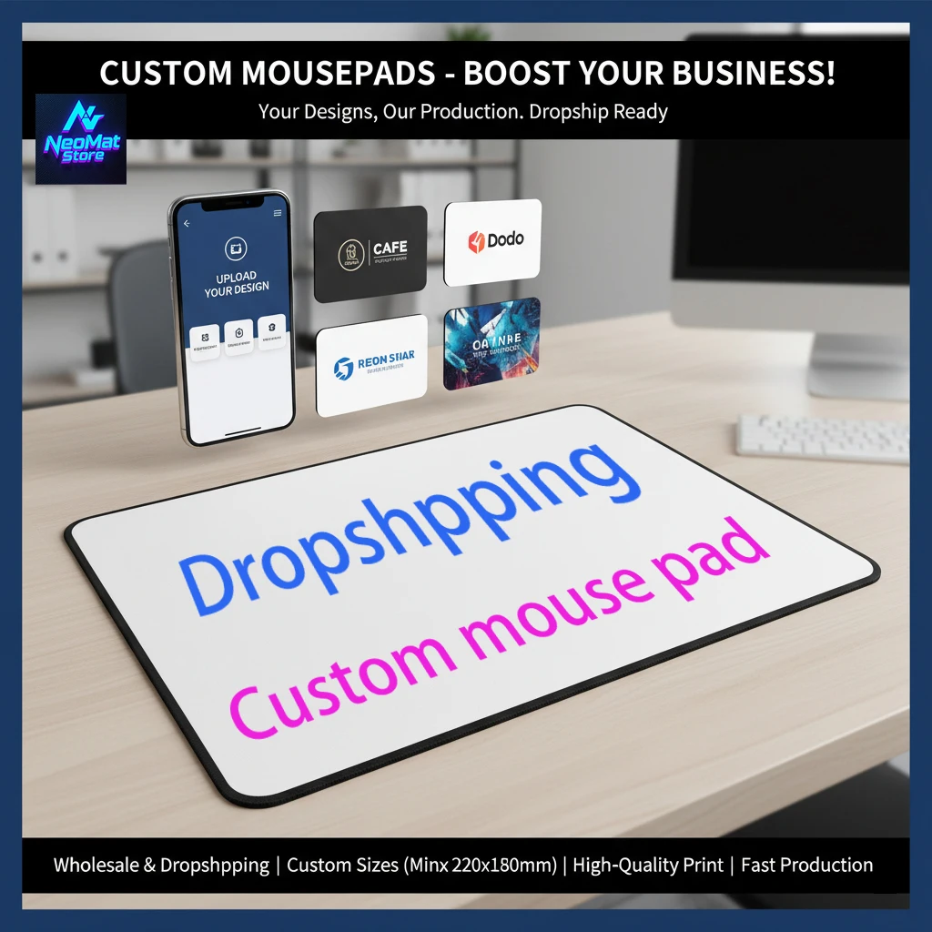 

Dropshpping Custom Mouse Pad Wholesale White Sublimation Cushions Blanks Computer Desk Mat Rubber Carpets Anti-slip DIY Any Size