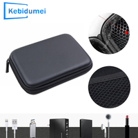2.5 Inch HDD Box Bag Case Portable Hard Drive Bag for External Portable HDD hdd box case Cable storage Bag Protection Black/Blue